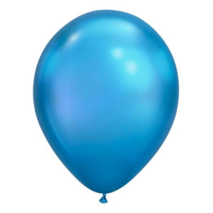 Ballonger Krom Blå - 10-pack