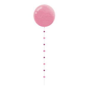 Ballongsvans Cirklar Rosa Glitter - 1-pack