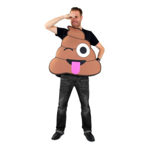 Emoji Poo Maskeraddräkt - One size