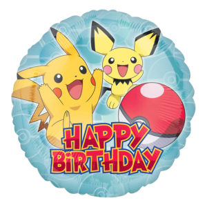 Folieballong Happy Birthday Pokémon - 1-pack