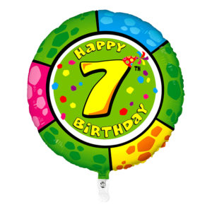 Folieballong Happy Birthday - Siffra 7