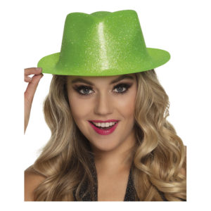 Gnistrande Neongrön Hatt - One size