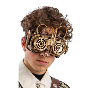 Steampunk Ögonmask Guld - One size