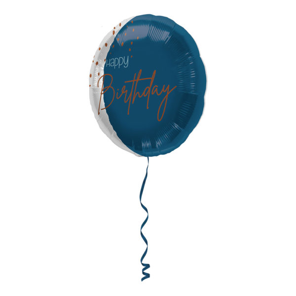 Folieballong Happy Birthday True Blue - 45 cm