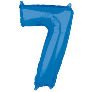 Folieballong, blå siffror-7