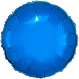 Folieballong, rund-Blå