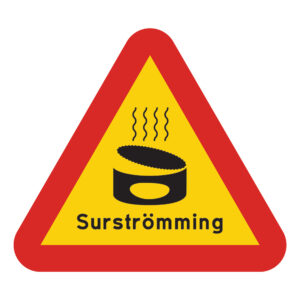 Varningsskylt Surströmming