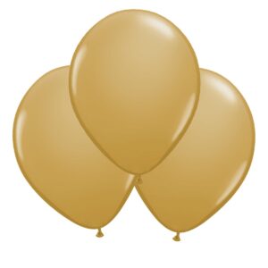 Ballonger, guld 30 cm 10 st