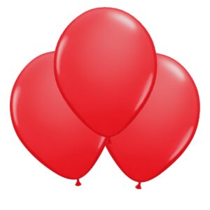Ballonger, röd 30 cm 10 st