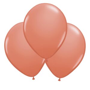 Ballonger, roséguld 30 cm 10 st