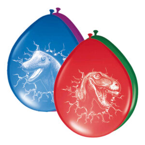Ballonger Flerfärgade Dinosaurier - 6-pack