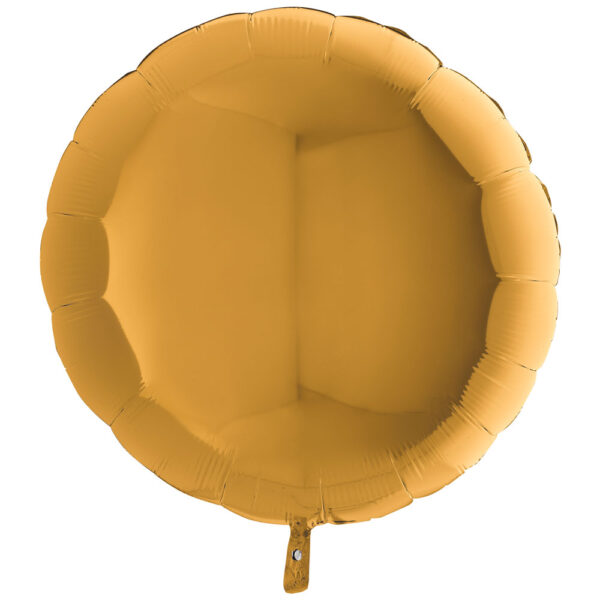 Folieballong Rund Guld XL