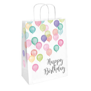 2-pack Papperspåsar Happy Birthday Pastell