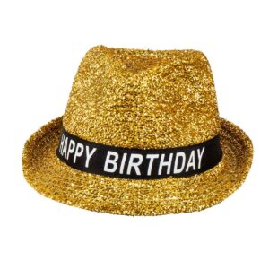 Hatt, guld happy birthday