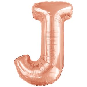Folieballong, bokstav rosé J 86 cm