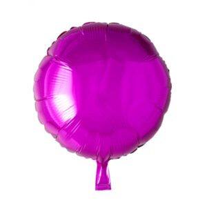 Folieballong, rund ljuslila 45 cm