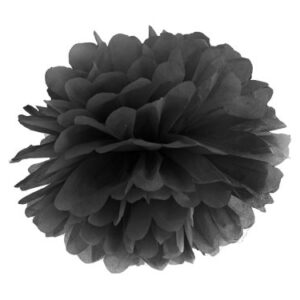 PomPom svart 25 cm