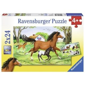 Ravensburger Pussel En värld av hästar 2x24-bitar
