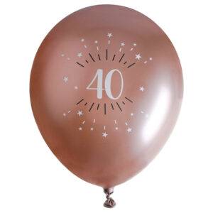 Ballonger 40 År Birthday Party Roseguld