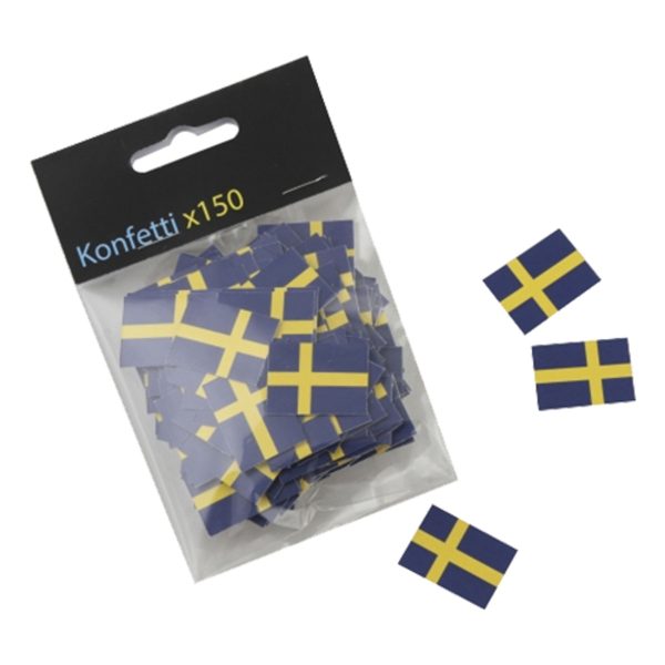 Konfetti Svenska flaggor