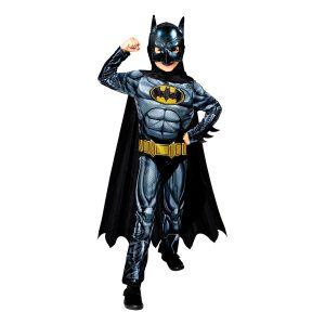 Batman med Muskler Barn Maskeraddräkt - X-Small