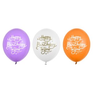 Latexballonger Happy Birthday To You 50-pack