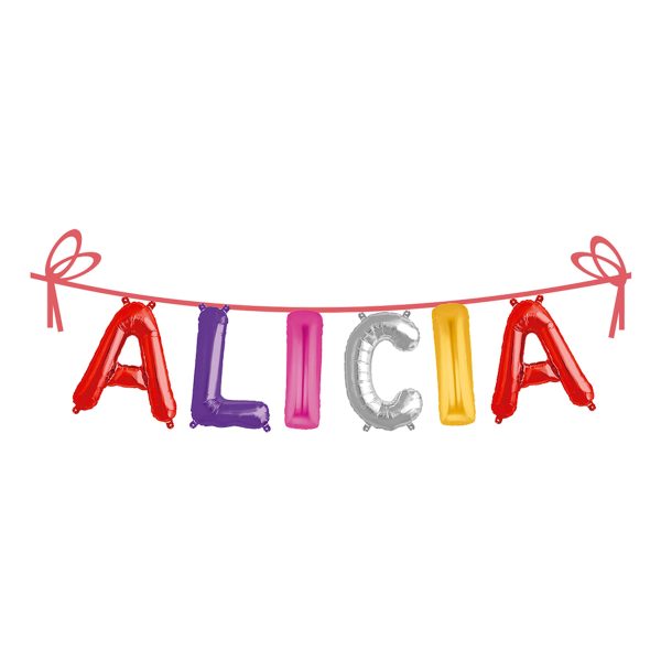 Ballonggirlang Folie Namn - Alicia