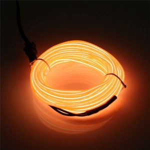 EL Wire LED-Slinga för Bilen - Orange