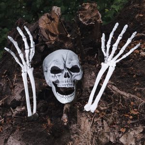 Begravt Skelett Utomhus Dekoration