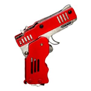 Gummisnoddspilstol Hopfällbar - Röd