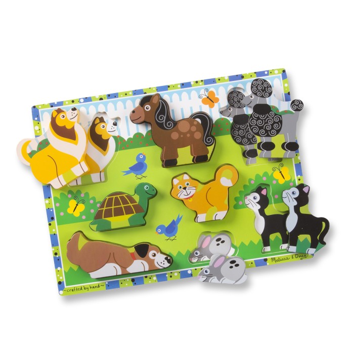 Melissa & Doug Pussel Husdjur (8-bitar)